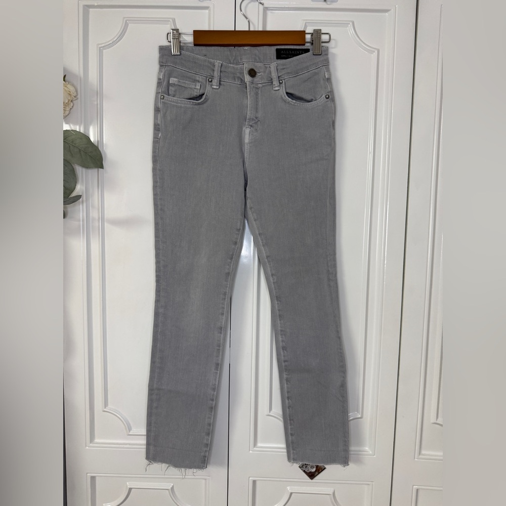 AllSaints Women's Slim Gray Skinny Jeans